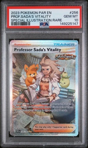 Pokémon TCG  - PSA 10 Professor Sada's Vitality, 2023 Paradox Rift SIR #256