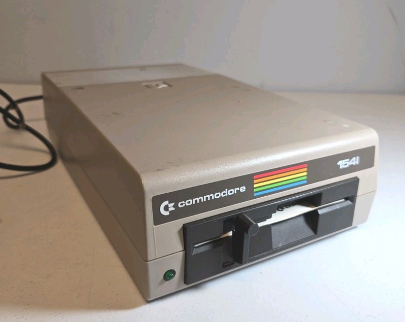 Vintage Commodore 1541 Disk Drive For Floppy Disks With Users Guide