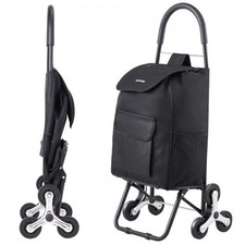 HOT/ Stair Climber Trolley Dolly,36L Folding Shopping Cart,Grocery Cart Trolley