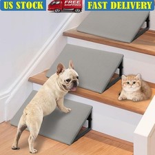 Sturdy Pet Dog Ramp Small Medium Dogs Anti-Slip Stairs Soft Foam Steps New