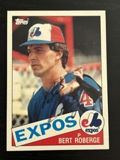 Bert Roberge Autograph Signed 1985 Topps Traded Montreal Expos