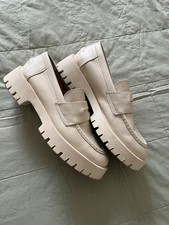 Steve Madden Chunky Penny Loafers in bone Leather women's size 10M