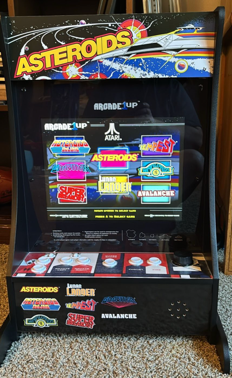 Arcade1Up アタリ アステロイド ATARI ASTEROIDS Arcade1Up Atari Deluxe 12-In-1 Arcade Machine with Riser