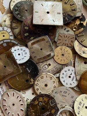 Vintage Watch Faces set 70 pc. Dials Creative Project