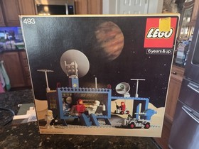 VTG LEGO Classic 493 Space Command Center NEAR Complete W/Box & Instructions 