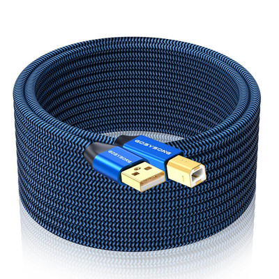 USB Printer Cable 15Ft, USB 2.0 Printer Cord, Type a to Type B Printer Cable, Hi