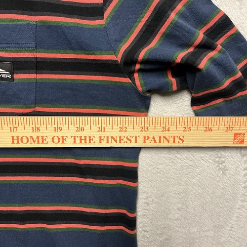 Quicksilver Shirt Mens Large Multicolor Striped OG Quik Short Sleeve Crew Neck - Picture 8 of 9