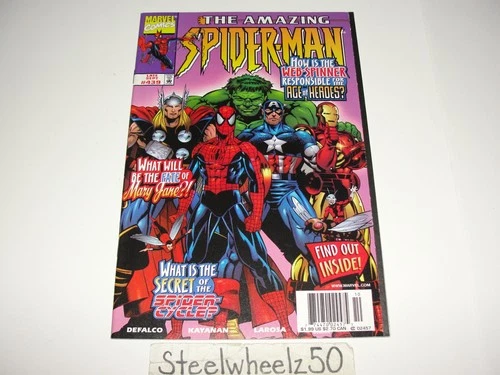 Amazing Spiderman #439 Newsstand Comic Marvel 1998 Avengers Silver Surfer RARE