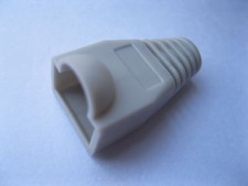 300 pcs CAT5 CAT6 RJ45 8P8C Modular Plug Connector End Boot Cap Grey Color New