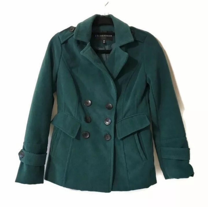 Forest green sale peacoat
