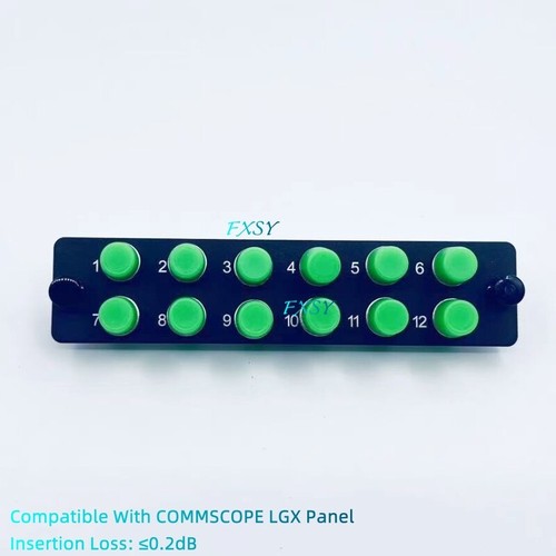 LGX Fiber Optical Panel 12 FC APC Single Mode Adapter Compatible COMMSCOPE LGX - 第 1/7 張圖片