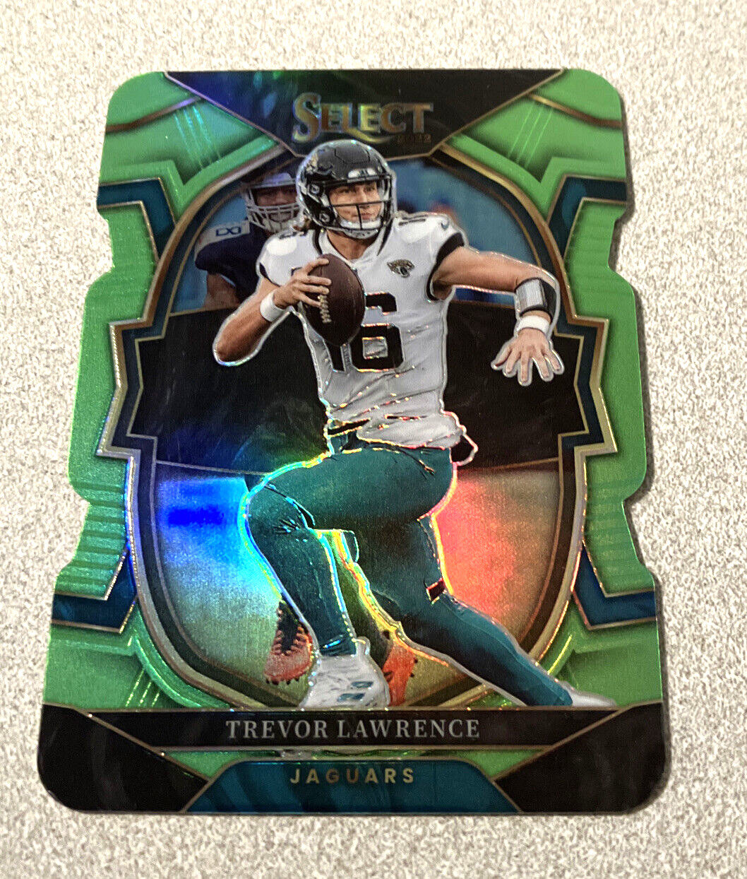 2022 Panini Select Concourse Green Die Cut Prizm #41 Trevor Lawrence /299