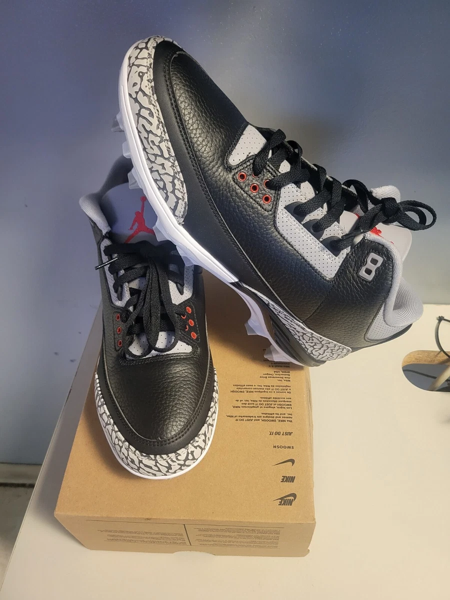 Jordan 3 Retro TD Cleat Black Cement for Sale | Authenticity
