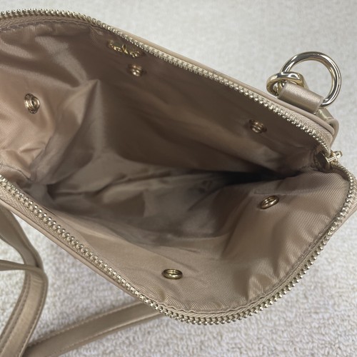 Borsa a tracolla Litt di PurseN con luce LED interna borsa a mano oro - Foto 8 di 8