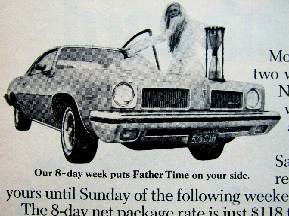 1973 Pontiac Le Mans Vintage National Car Rental Original Print Ad-8.5 x 11" - Image 2 of 4