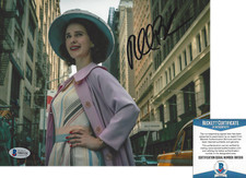RACHEL BROSNAHAN SIGNED 'THE MARVELOUS MRS. MAISEL' 8x10 PHOTO BECKETT 2 COA BAS