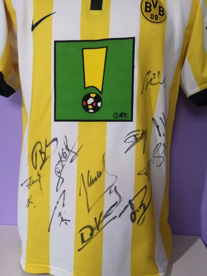 Maillot signé Borussia Dortmund 2006/07 Nike Team VALDEZ 9 SIGNÉ YXL ou S - Photo 2/4