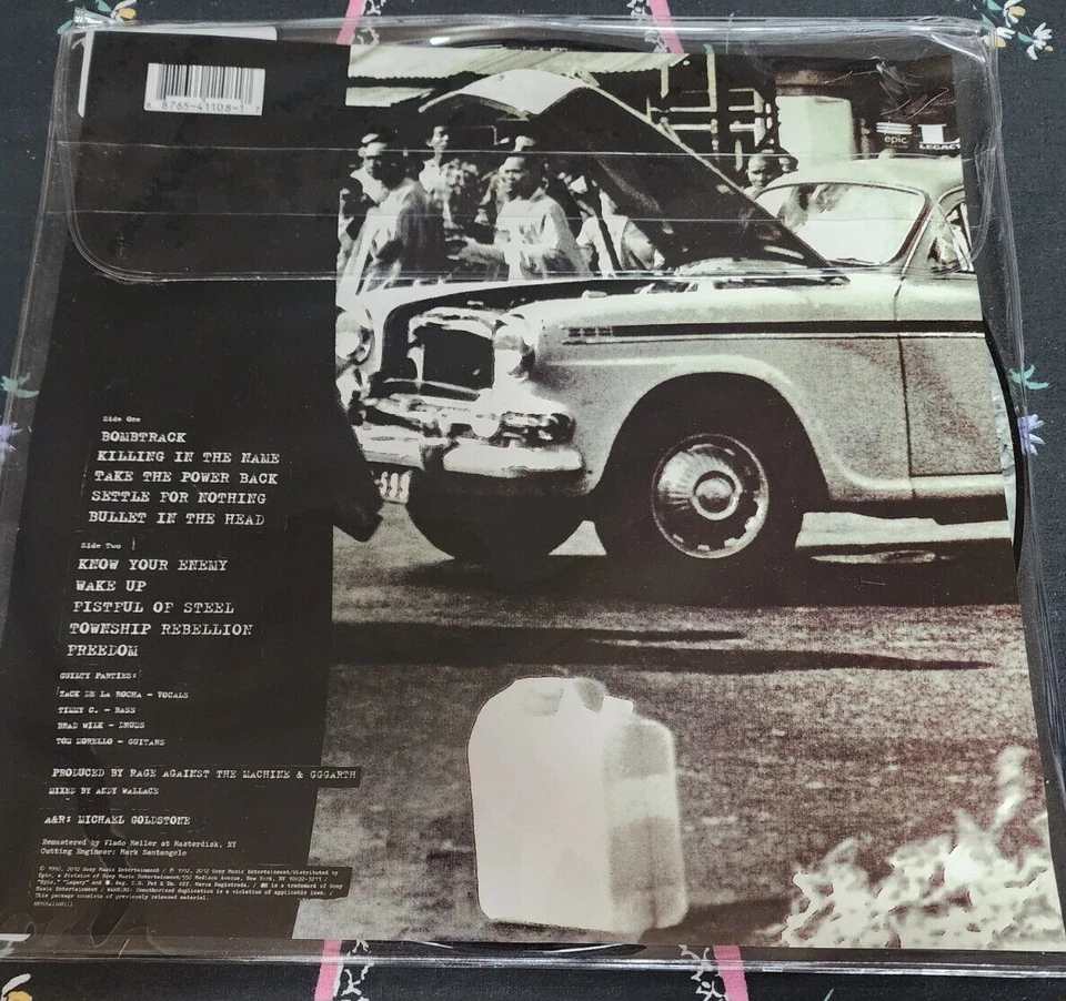 Rage Against the Machine  - PICTURE DISC - VINYL LP -- new & sealed - Image 2 of 2