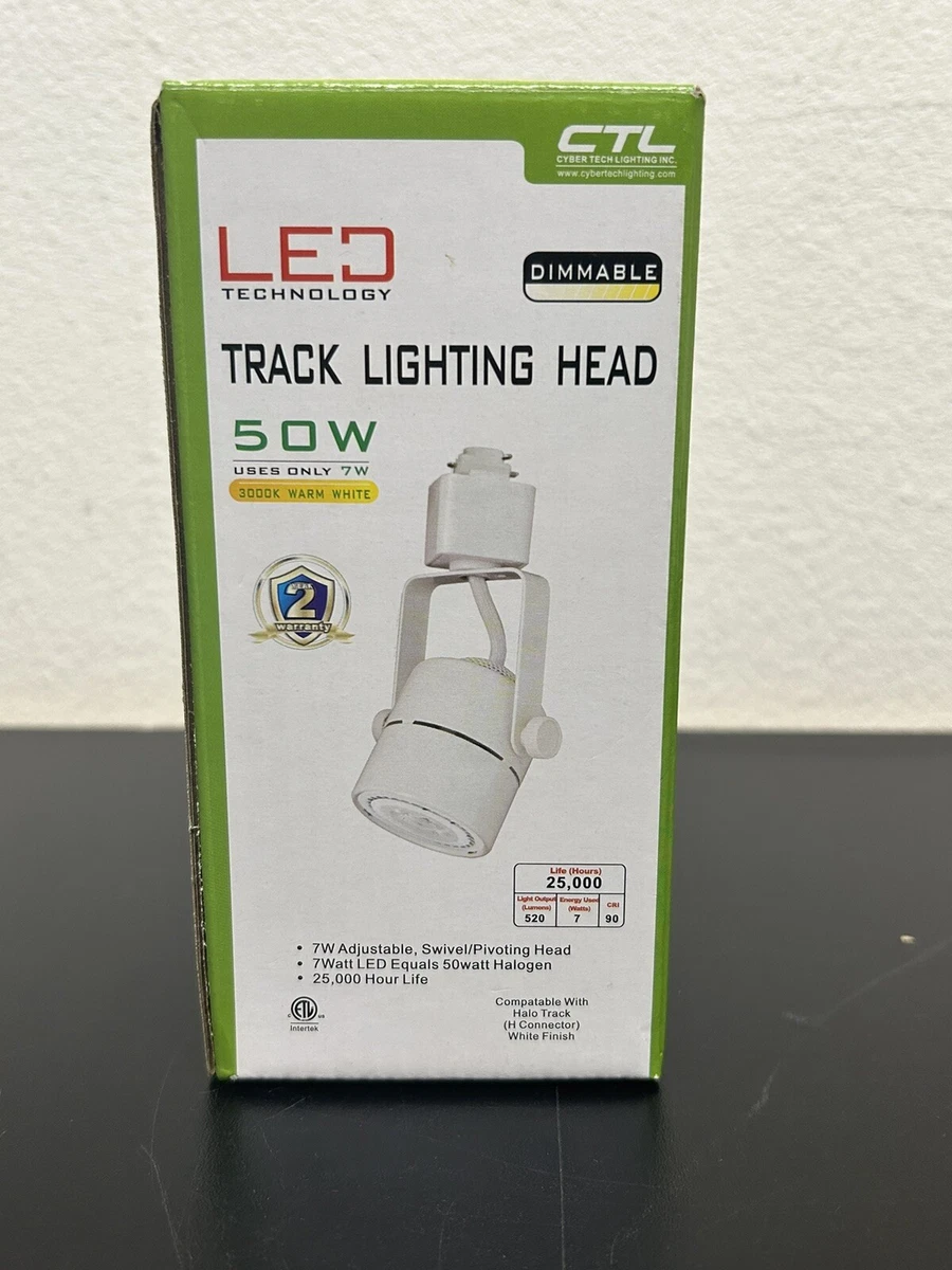 CTL Track Lighting Head LED White Dimmable Pivoting Head