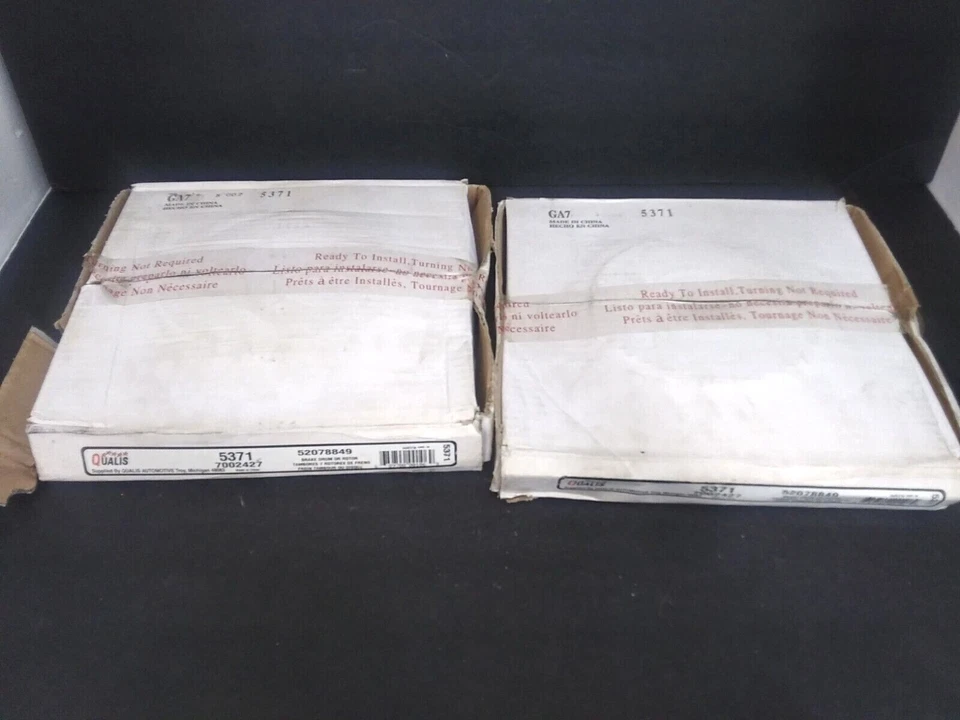 Juego de 2 rotores de freno delanteros Qualis 5371 para Dodge Caravan 1996-2000 y más NUEVO Foto 4 de 4