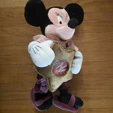 Vtg Minnie Mouse Plush Hollywood Glam Picture Frame Disney Park Stuffed Animal