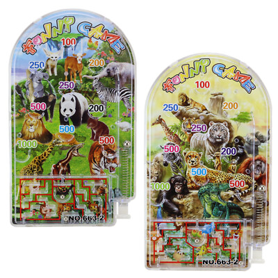 2in1 Flipper Geduldsspiel Flipperspiel & Labyrinth Pinball Wilde Tiere Mitgebsel