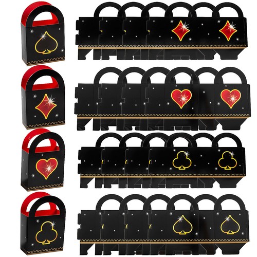 Casino Night Favor Box Bags, Party Supplies, 12 Pieces - 第 1/1 張圖片