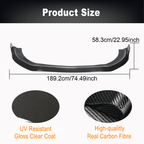 Carbon Frontlippe Frontspoiler Passt Für Mercedes Benz W222 S63 S65 2018-20 - Picture 8 of 13