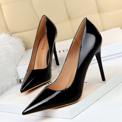 Ladies Dress Shoes Pointed Toe Pumps Women Slip On Walking