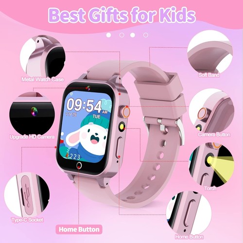 Kids Smart Watch for Boys & Girls - HD Touchscreen, Camera, 26 Games, Music - Zdjęcie 14 z 20