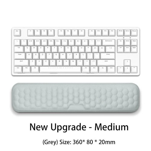 Keyboard & Mouse Wrist Rest Pad Set-Gel Support Cushion with Memory Foam Comfort - Picture 8 of 30