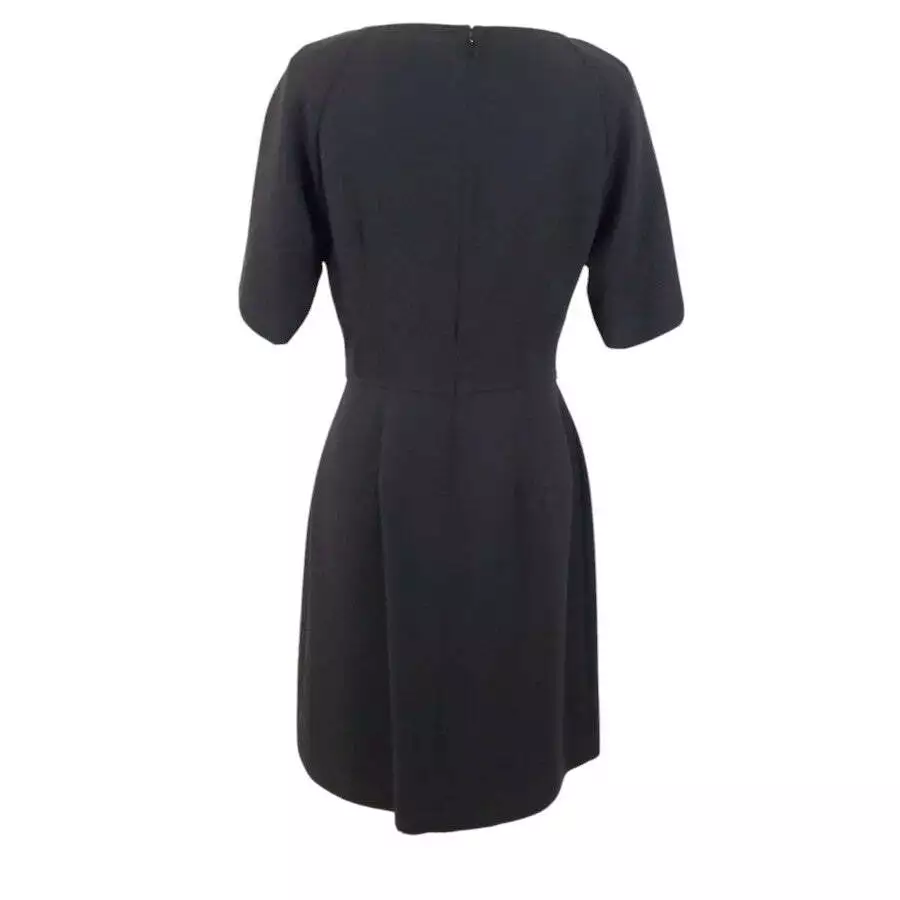 Vestido negro pequeño manga corta Ellen Tracy talla 8 Foto 2 de 4