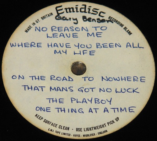 GARY BENSON EMIDISC PROMO SHOWCASE ACETATE LP UNRELEASED DEMOS PENNY FARTHING - Picture 5 of 5