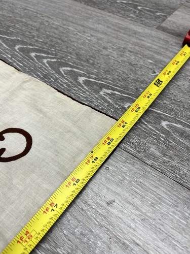 Vintage 1960's Givenchy Square Linen Hand Rolled Scarf - Picture 9 of 10