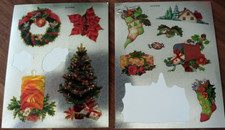 2  Gebrauchte  Metallic  Sticker mit Lichteffekt  ++  WEIHNACHTEN + Jittenmeier