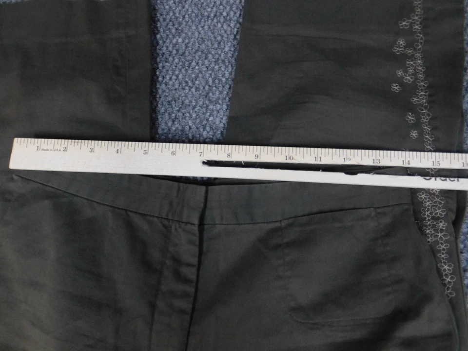 DKNY Mujer Pantalones 4 Verde Pantalones Chino Foto 2 de 4