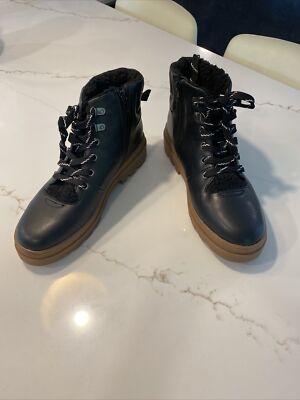 Nordstrom Rack Faux Leather And Shearling Women's Boots Size