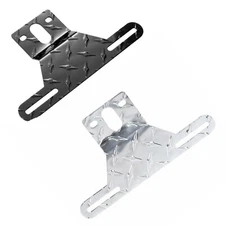 Aluminum Trailer License Plate Light Bracket with Mount Hole for Car RV Truck