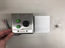 DynaLock - 6125M-DBL-AUD-ILM-US32D - Wall Plate, 2 Button, SG, SPDT, Iluminated