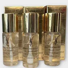 Lot of 3 Yves Saint Laurent Touche Eclat Blur Primer 0.33 oz/10 ml ea New In Box