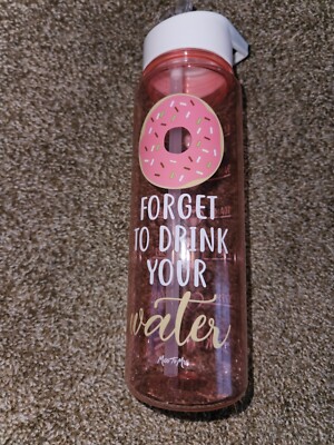 SUPER CUTE Donut Forget to Drink your water Sport Water Bottle