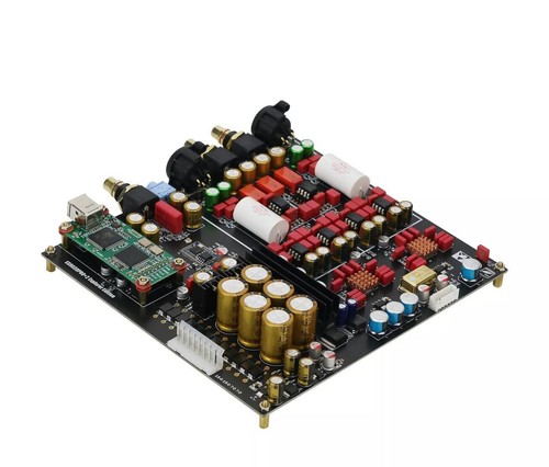 Doppia scheda decoder ES9038PRO scheda DAC DSD 384K Amanero decoder USB Bluetooth - Foto 2 di 4