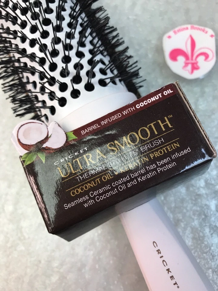 escova de cabelo ultra lisa cricket 370 escova térmica de coco 1,75” redonda - Imagem 2 de 3