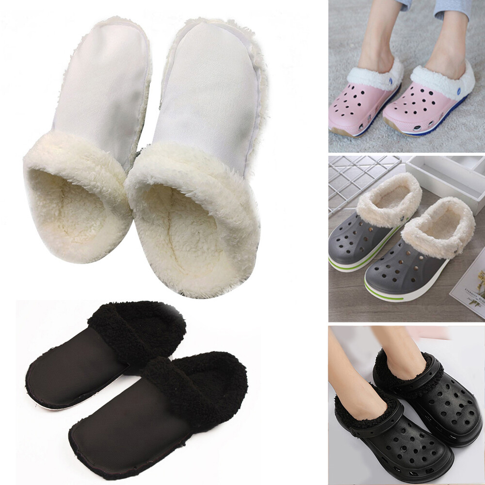 Thickened Fur Insoles for Clogs and Shoes Replacement Inserts Liners-image