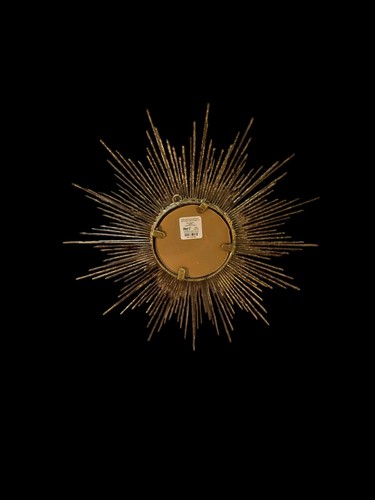 PIER 1 One Starburst Mirror Atomic Gold Wall Art 15.5” Burnished - Picture 5 of 8
