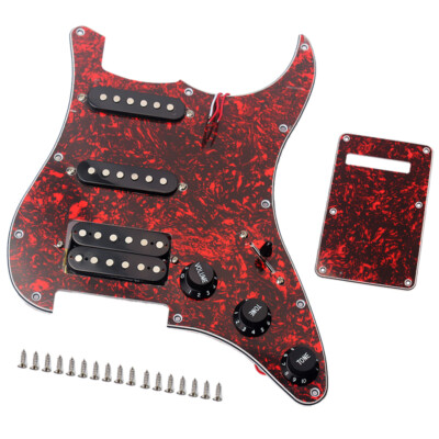 SSH vorgeladen Tonabnehmer Schlagbrett Set für E-Gitarre rot