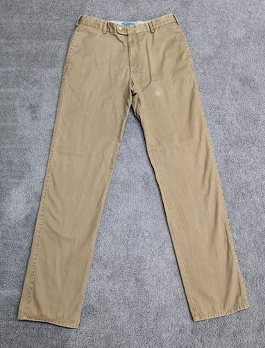 Peter Millar Golf Pants Mens 32x34 Brown Performance Pima Cotton Twill Chino