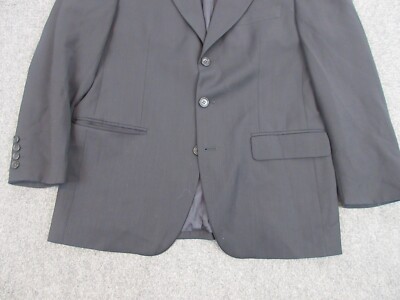 Example By Missoni Jacket Mens Large Black Wool Buttons Blazer