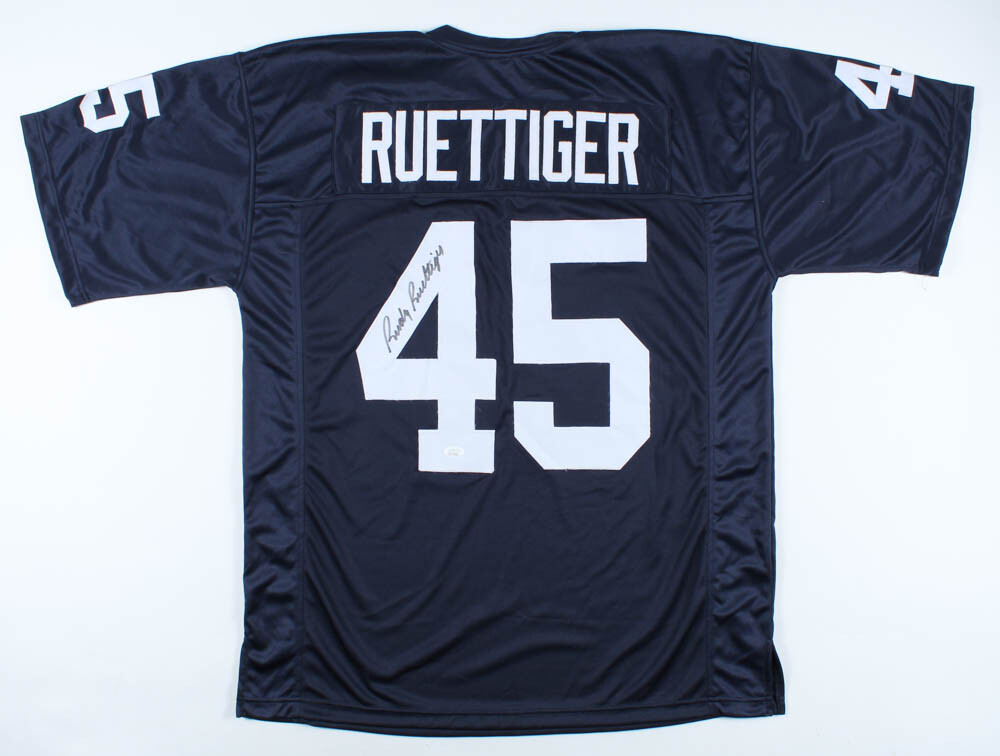 RUDY RUETTIGER AUTOGRAPHED CUSTOM JERSEY (NOTRE DAME) - JSA COA! 