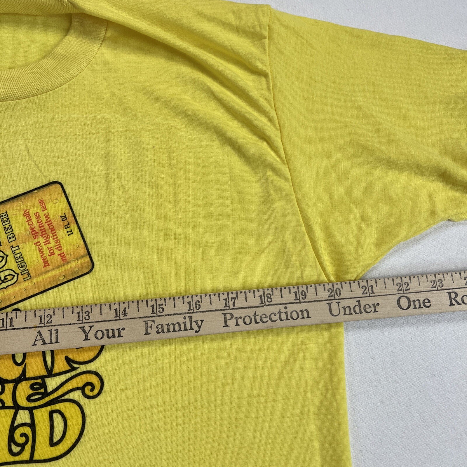 Vintage 70s Olympia Beer Single Stitch T-Shirt Men’s L Mayo Spruce Tag USA Made